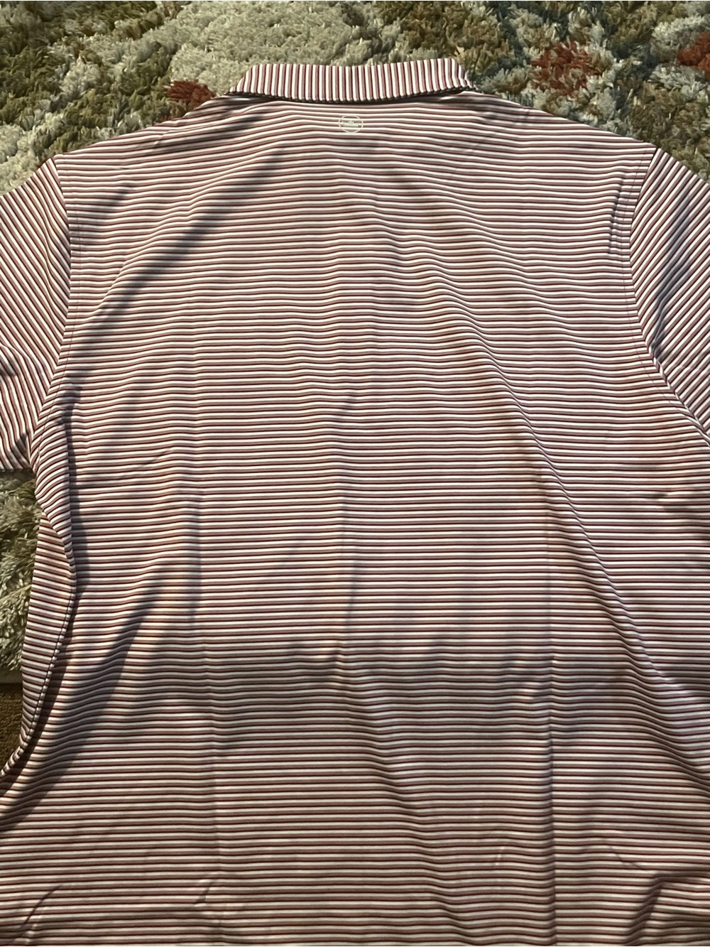 Peter Millar Alabama Crimson Tide Polo Men’s Large NWT Striped Golf Shirt - Picture 6 of 7